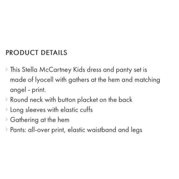 NEW Stella McCartney Christmas Angel Print Twill Dress and Bloomers Set 24m - Picture 7 of 7